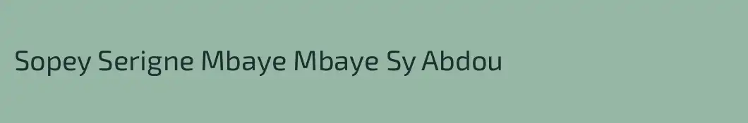 Sopey Serigne Mbaye Mbaye Sy Abdou